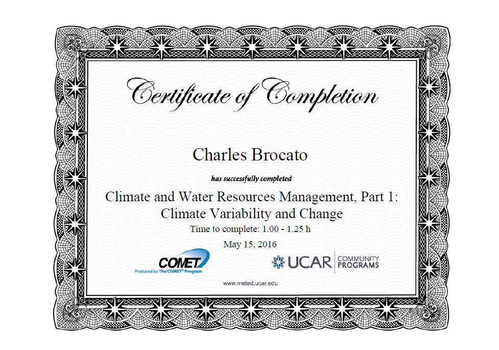 Climate & Water Resources Management, Part I: Climate Variability And Change!